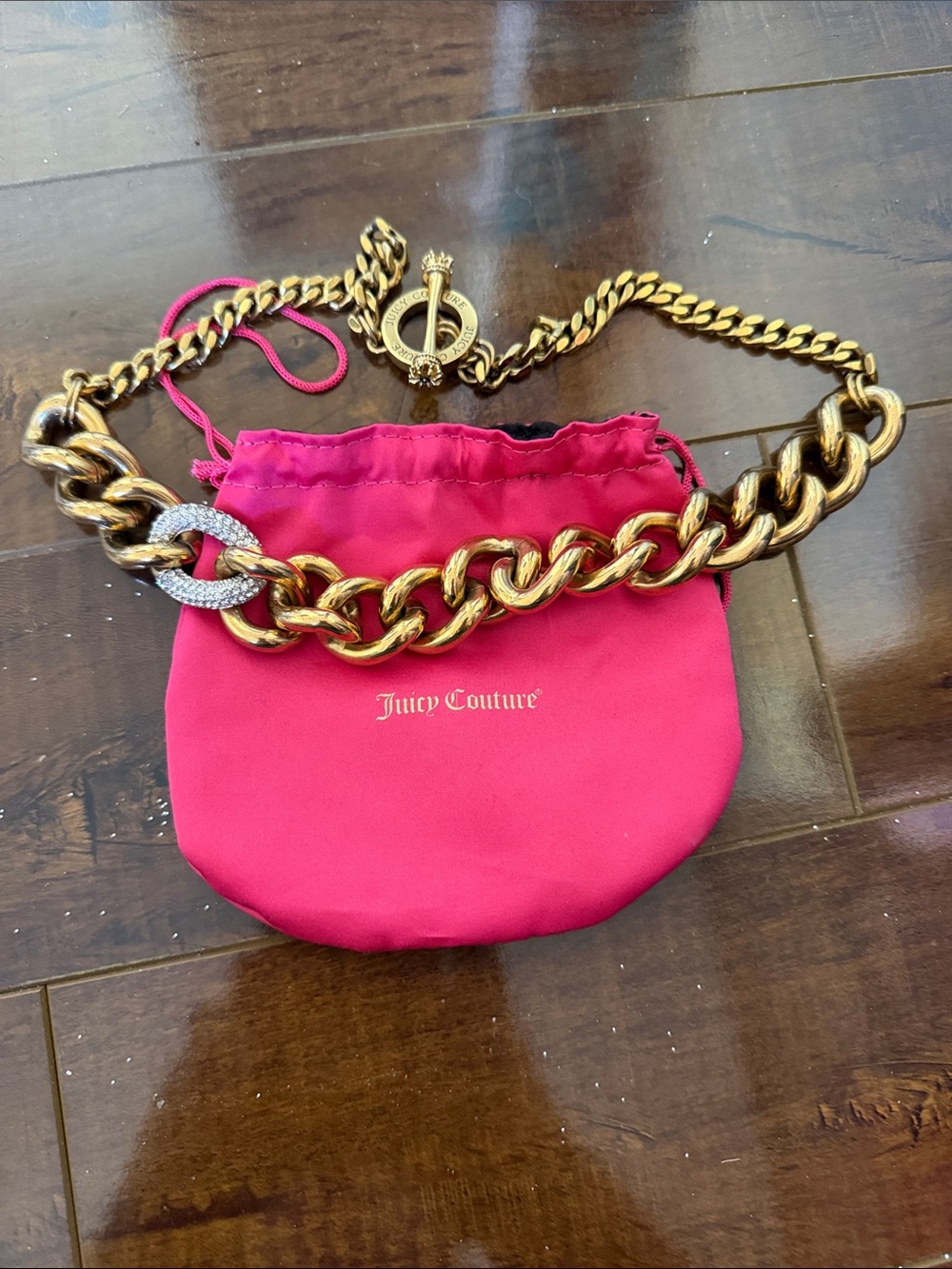 Juicy couture link necklace